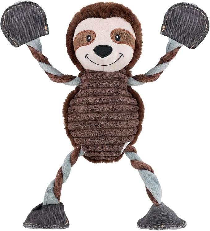 Squeaky Dog Toy for Small Medium Large Dogs – Plush Dog Chew Toy with 5 Squeakers, Interactive and Durable Pet Toy for Chewing and Playing