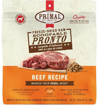Primal Freeze Dried Dog Food, Pronto Mini Nuggets, Beef; Scoop & Serve, Complete & Balanced Meal; Also Use as Topper or Treat; Premium, Healthy, Grain Free High Protein Raw Dog Food (7 oz)