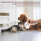 Steam Brush for Dog & Cat – 3-in-1 Pet Spray Hair Removal Comb – Pet Grooming & Shedding Steam – Includes Waterless Shampoo – Water Brush for Long & Short Haired Pets – Defur Spritz Comb