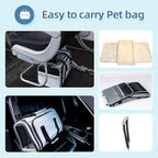 Cat/Dog Airline Approved Expandable Pet Carrier for Small Pets - Removable Pad, Pockets, TSA Compliant