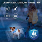 Super Bright LED Dog Collar - Fully Waterproof & Adjustable Glow Collar - USB-C Rechargeable for Night Walking, Safety - Flashing Lighted Collar for Dogs(Blue,Medium)