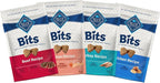 Blue Buffalo Bits Soft Dog Treats for Training, Made With Natural Ingredients & Enhanced with DHA, Beef, Salmon, Turkey, & Chicken 4-oz Variety Pack, 4 ct