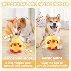 Dog Toys, 2025 lnteractive Dog Toys Moving Dog Toy Rechargeable Active Moving Pet Plush Toy Keep Pets Busy, Puppy Toys Talking Jumping Music Ball for Small Medium Large Breed