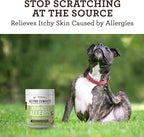 VetPro Advanced Allergy and Itch Support for Dogs - Supports Seasonal Allergies, Itchy Skin, & Immunity - Enhanced with Salmon Oil, Probiotics & Colostrum for Allergies, Immune Support, & Gut Health
