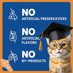 1.1 lb/500g Cat Grass Treats for Indoor Cats - 17.6 oz Natural Tuna Flavor, Healthy Snacks for All Life Stages, Crunchy Training Biscuits with Dental Care & Hairball Control