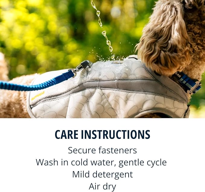 Ruffwear, Swamp Cooler Dog Vest, Evaporative Cooling for Hot Weather, Compatible with Most Harnesses, Graphite Gray, Medium
