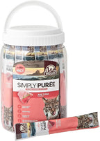 Simply Puree Ahi Tuna Tub for Cats | 48 Individual Servings of High-Protein, All-Natural Grain-Free Cat Treats | Easy-to-Serve, Delicious Puree Perfect for Snacking or Rewarding Your Cat