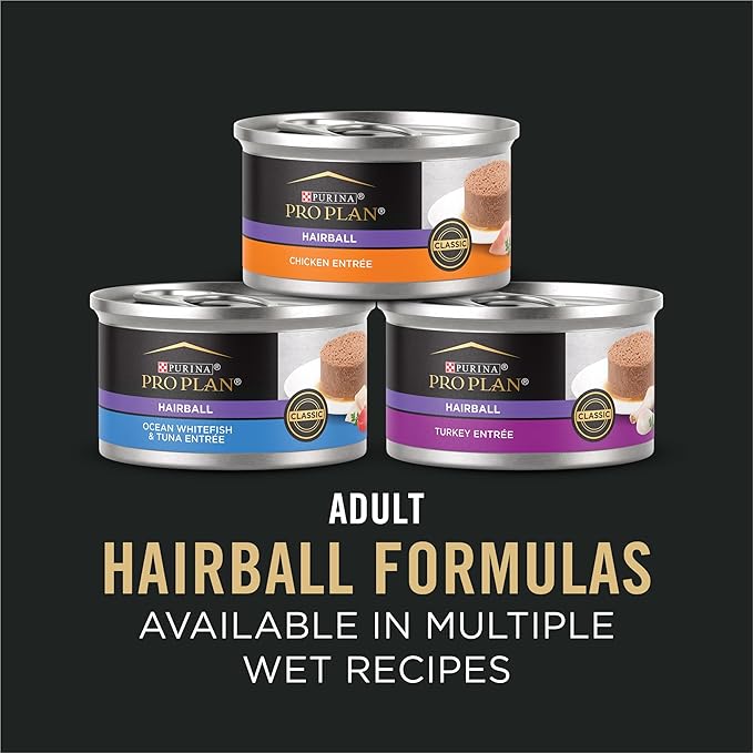 Purina Pro Plan Hairball Control Cat Food, Chicken and Rice Formula - 3.5 lb. Bag