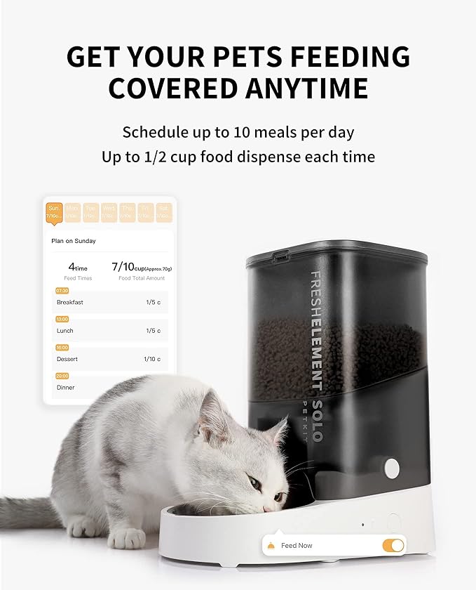 PETKIT EVERSWEET MAX Cordless Cat Water Fountain & Automatic Pet Feeder, 105 fl oz/3L Pet Water Fountain for Cats Dogs Inside, 2.4G WiFi Cat Dog Feeder
