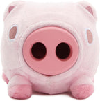 Barkbox Hambone Super Chewer Tough Dog Chew Toy for Aggressive Chewers, Plush Cover with Rubber Core - 2 Toys in 1 – Two Layer Treat Dispensing Dog Toy for Large Dogs