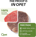 OPET Freeze Dried Cat Treats, Single Ingredient Grain Free High Protein Pet Food for Cats and Dogs, Healthy Training Snacks，Freeze Dried Pork Sliced Fillets (Pork, 1.48 Ounce)