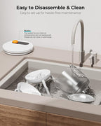 MeowServe B10 Automatic Cat Feeder, 3L Timed Pet Feeder with One-Touch Top Button Feeding, Dual Power, Anti-Bug Design, Visible Hopper, Up to 6 Meals Daily for Cats and Small Dogs