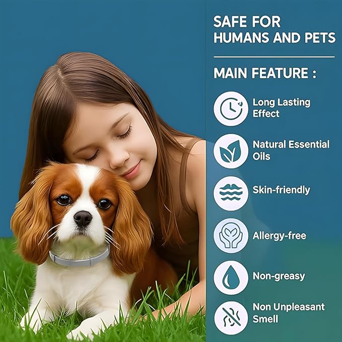 Large and Small Dog Flea Collar Vet-Recommended Dog Flea&Tick Treatment Prevention Collar for Dogs Under 18 lbs. | As Long as 8 Months Protection