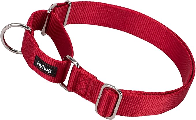 Hyhug Martingale Collar for Dogs Extra Large Red |Escape - Proof Heavy Duty Nylon Durable No Pull, Ideal for Training & Daily Walks