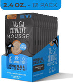 Tiki Cat Solutions Mineral Balance Mousse, Supports Urinary Health, Tuna & Salmon Recipe, 2.4 oz. Pouch (12 Count)