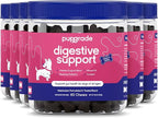 PupGrade Digestive Support Chews for Dogs - Prebiotic and Probiotic Supplement with Enzyme Blend - Upset Stomach, Diarrhea, Bowel, and Immune Support - Pumpkin, Blueberry, Mineral Oil - 360 Soft Chews