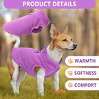 2 Pack Dog Sweater with Leash Ring Winter Warm Pet Sweater Thick Clothes Coat Fleece Dog Sweaters for Large Dogs Girl Boy for French Bulldog, Dachshund,XXXL
