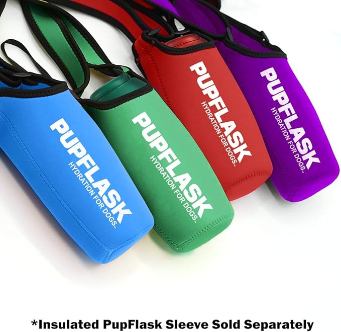 PupFlask Large Dog Water Bottle | 27 or 40 OZ Stainless Steel | Convenient Dog Drink Dispenser | Puppy Travel Water Bowl | Portable Pet Hydration Bottle | Leak Proof | Perfect Size For All Breeds