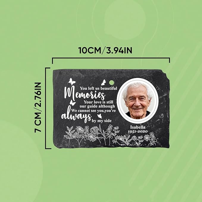 Engraved Pet Memorial Garden Stone with Stake, Custom Dog/Cat Loss Gift, Honor Your Beloved Pet, Personalized Outdoor Remembrance Gifts