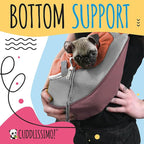 Pet Sling Carrier - Soft Front-Chest Holder Bag Pouch for Small Pets (Ideal for Dogs, Puppies & Cats 6–10 lbs) - Carefully Sized for Yorkie, Maltese, Chihuahua, Papillon Doggy -(Red-L)