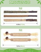 Silvervine Chew Sticks for Cats, 10 Pack Natural Catnip Chew Toys for Kittens Teeth Cleaning, Matatabi Dental Care, Increase Appetite, Calm Cat Anxiety and Stress, Aggressive Chewers Cat Dental Toy