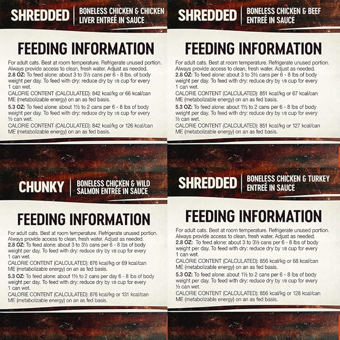 Hotspot Wellness Grain Free Wet Cat Food Variety Bundle - 4 Flavors Pack (12 Cans) With Bowl: Chicken, Liver, Salmon & Turkey (2.82oz)