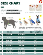 SPACE LION Puffer Jacket, Down Winter Coat, Waterproof, Windproof, Lightweight Jacket, Adjustable Fit for Small to Large Dogs (Black, 2XL)