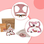 Puppytie No Pull xs Dog Harness with Multifunction Dog Leash,Soft Adjustable No Choke Escape Proof Pet Harness Vest,Polka dots Pink,XS