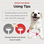 JAYU PET Dental Care Brush (Soft Bristles) 3ea - Dog Toothbrush, Cat Toothbrush, Dental Care for Kitten and Small Dogs, Removing Old Plaque and Tartar, Cat Teeth Brushing & Easy Cleaning