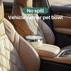 Gardner Pet Dog Bowls 1 Gallon (3.85L) Stainless Steel No Spill Water Bowl, Slow Water Feeder Metal Dog Bowls, Spill Proof Water Dispenser for Large Dogs, Promotes Healthy Hydration(White)