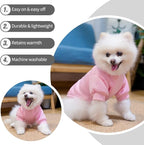 BINGPET Dog Hoodies - Fleece Lined Fall Dog Puppy Sweatshirt Soft Warm Sweater Winter Hooded Clothes for Small Medium Large Dogs & Cats
