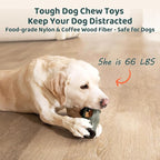 Interactive Dog Toys for Aggressive Chewers, Long-Lasting Frozen Dogs Treat Holder to Keep Them Busy, Indestructible Dog Enrichment Toys - Reduce Anxiety, Safe for Large/Medium Breed