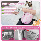 Supet Cat Wrap for Cutting Nails, Self-Adhesive Cat Grooming Wrap, Anti-Scratch Cat Wrap for Grooming, Ideal for Medicine, Nail Clipping, Teeth Brushing, Ear Cleaning