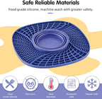 Lick Mat for Small Dogs and Cats with Suction Cups, Silicone Slow Feeder Lick Pad with Collapsible Bowl for Anxiety Relief, Pet Puzzle Treat Mat for Bathing Grooming Trimming (Purple)