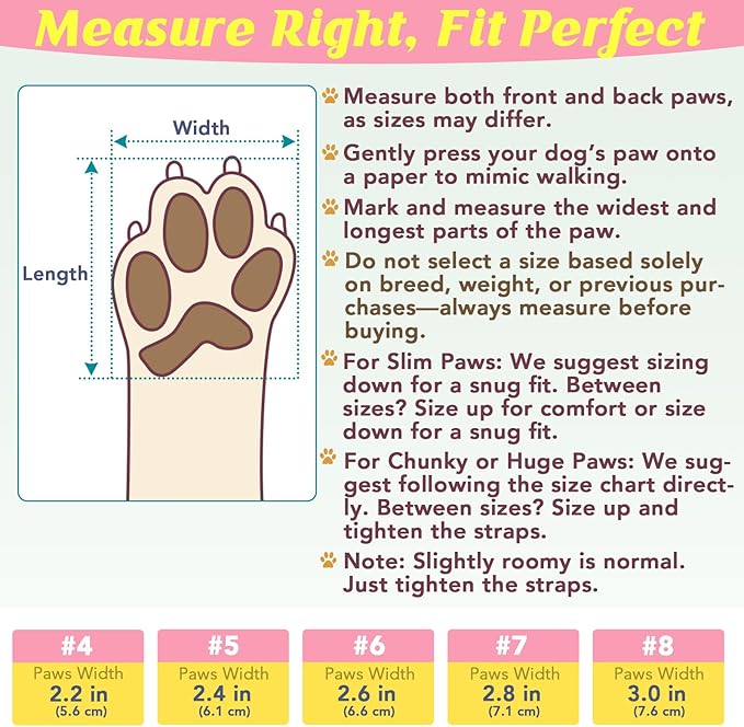 LUCKYPAW Dog Shoes for Large Medium Dogs, Breathable Dog Boots for Hot Pavement, Paw Protectors for Summer Walking Hiking Winter Snow Outdoor, No Slip Reflective Booties for Hardwood Floor-Hot Pink, 8