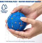 Dog Balls: Interactive Dog Ball Auto Rolling - Interactive Dog Toys for Aggressive Chewers - Bouncy & Throwable, Type-C Rechargeable, Washable, for Small & Medium & Large Dogs – Blue