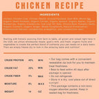 Freeze Dried Raw Dog Food, Chicken Recipe, All Natural, No Synthetics, Made in USA with Goat's Milk & Organic Produce, High Protein, Complete Meal (48oz)