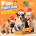 Dog Toys for Aggressive Chewers: Gift Box with 3 Pack Indestructible Dog Toy, Bacon Flavored Big Tough Chew Bones for Medium Large Breed 25-90lbs to Keep Them Busy, Birthday Holiday Dog Gift