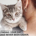 Reflective AirTag Cat Collar, Integrated Cat Tracker Collar with Air Tag Holder and Bell, Safety Elastic Band Cat GPS Collars for Girl Boy Cats, Kittens and Puppies (Hotpink,XS)