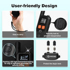 3 Dogs Training Collar with Remote 3 Pack - 3300FT Rechargeable, IPX7 Waterproof Dog Training Collar with Fashlight, E Collar for Small Medium Large Dogs(5-150lbs) - 4 Training Modes, Adjustable Strap