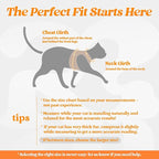 rabbitgoo Cat Harness and Leash Set for Walking Escape Proof, Adjustable Soft Kittens Vest with Reflective Strip for Cats, Comfortable Outdoor Vest,Light Orange,L