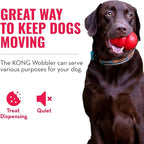 KONG Wobbler - Interactive Dog Toy for Treat Dispensing - Dog Slow Feeder for Healthy Eating - for Medium/Large Dogs