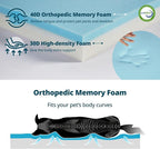 Memory Foam Large Dog Bed - 4” Thick Orthopedic Beds for Large Dogs - Waterproof Dog Bed with Removable Washable Cover & Wrap-Around Zipper - Ultimate Comfort and Easy Maintenance