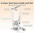 Automatic Cat Feeder with Camera - 5G WiFi Timed Cat Food Dispenser, 1080P HD Video with Night Vision, 1-15 Meals, 1-99 Portions, 2-Way Audio, Keeps Dry Food Fresh, 5L Auto Pet Feeder Also for Dogs