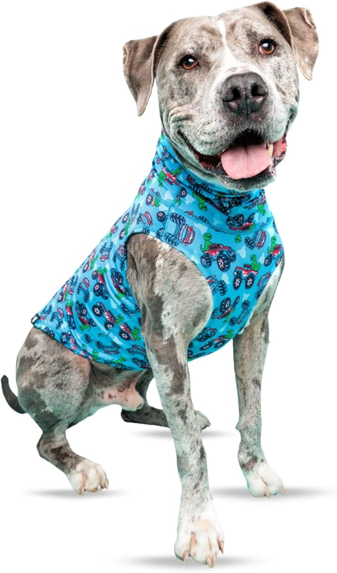 Tooth & Honey Dog Vest Shirt – Lightweight Sleeveless Summer Clothing for Pitbulls Large Breeds, Soft Anxiety Shirt, Breathable Sun Protection Pet Clothing
