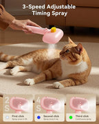 ROJECO 3-in-1 Pet Steam Brush for Cats&Dogs - Detangling Comb with Adjustable Mist, Handheld Deshedding Grooming Tool for Long/Short Hair, Massage Brush & Shedding Control Gift,Cordless,Pink