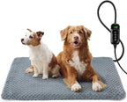 INVENHO Extra Large Pet Heating Pad, Adjustable Temperature Waterproof Dog Cat Heating Pad with Timer, Electric Pet Heated Mat