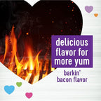 Wellness Barkin' Bacon Flavored Soft Chew Skin & Coat Supplements for Dogs, 90 Count (Pack of 2)