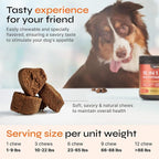Dog Vitamins 15 in 1 - Dog Multivitamin Chews - Joint Supplement for Dogs - Dog Vitamins & Supplements for Hip & Joint, Immune System, Coat & Mobility - Itchy Skin Relief - Glucosamine Chondroitin