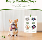 SHARLOVY Puppy Rope Toy, Dog Rope Toy for Small Dogs, Puppy Teething Toys, Cotton Interactive Tug of War Dog Toy for Puppies Boredom, Dog Chew Toys for Aggressive Chewers Small Breed